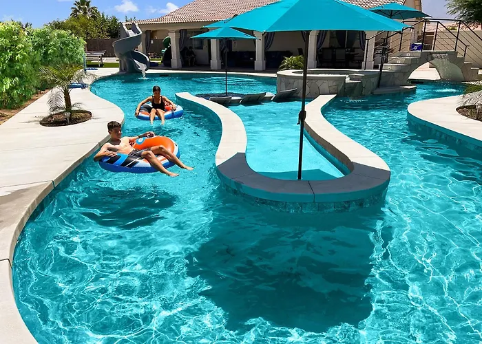 Lazy River Pool , Water Slide, Kids Outdoor Play Area, Arcade Games